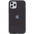 Чехол Silicone Case с закрытым низом для Apple iPhone 11 Pro Max (6.5") – Черный / Black. Фото 1 из 3