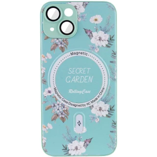 TPU+PC чехол Secret Garden с MagSafe для Apple iPhone 15 (6.1") фото 1 из 4