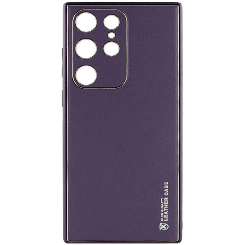 

Кожаный чехол Xshield для Samsung Galaxy S21 Ultra (Фиолетовый / Dark Purple), Фіолетовий / dark purple