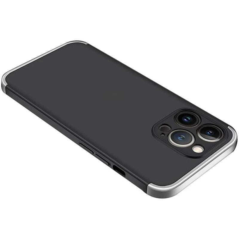 

Чохол із захистом 360 градусів GKK на Apple iPhone 13 Pro (6.1") (Чорний / Срібний)