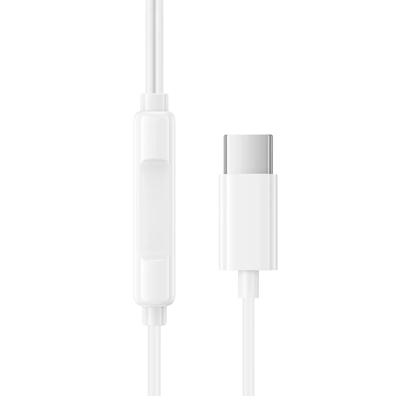 Навушники Borofone BM100 Fuente universal with microphone (Type-C/1.2m) – White. Фото 3 з 4