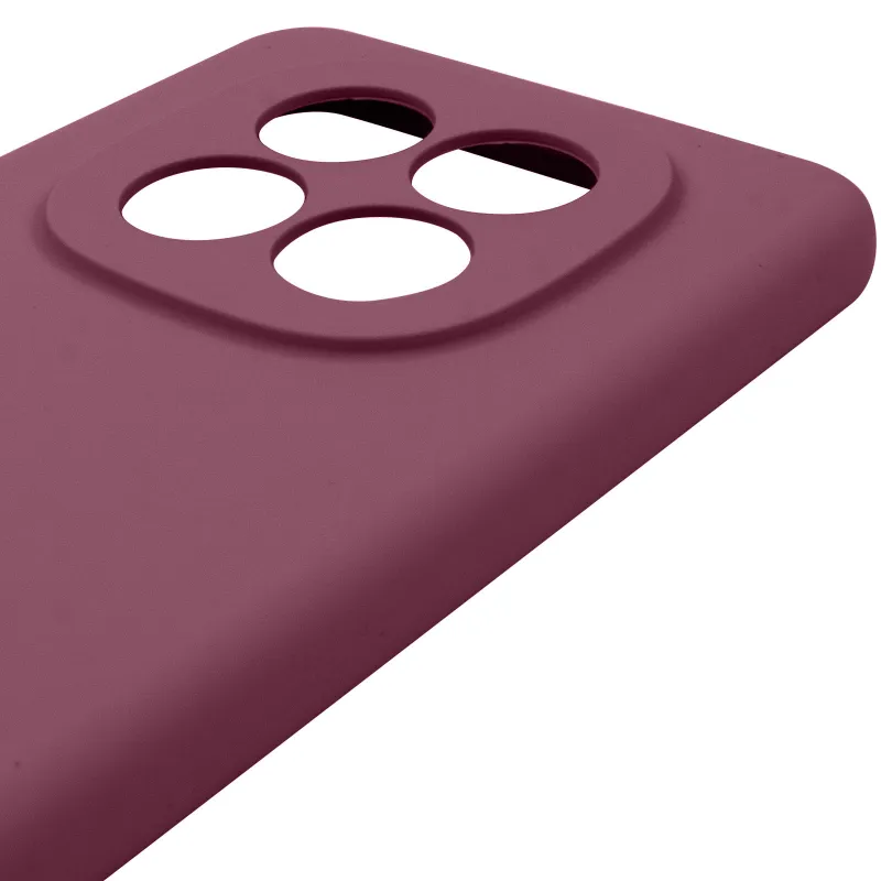 Чохол Silicone Case Lakshmi Premium із закритою камерою для Xiaomi Redmi Note 15 Pro 5G – Бордовий / Plum. Фото 5 з 6