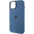 Чохол Silicone Case з металевими кнопками на Apple iPhone 12 Pro Max (6.7") – Синій / StromBlue. Фото 4 з 9