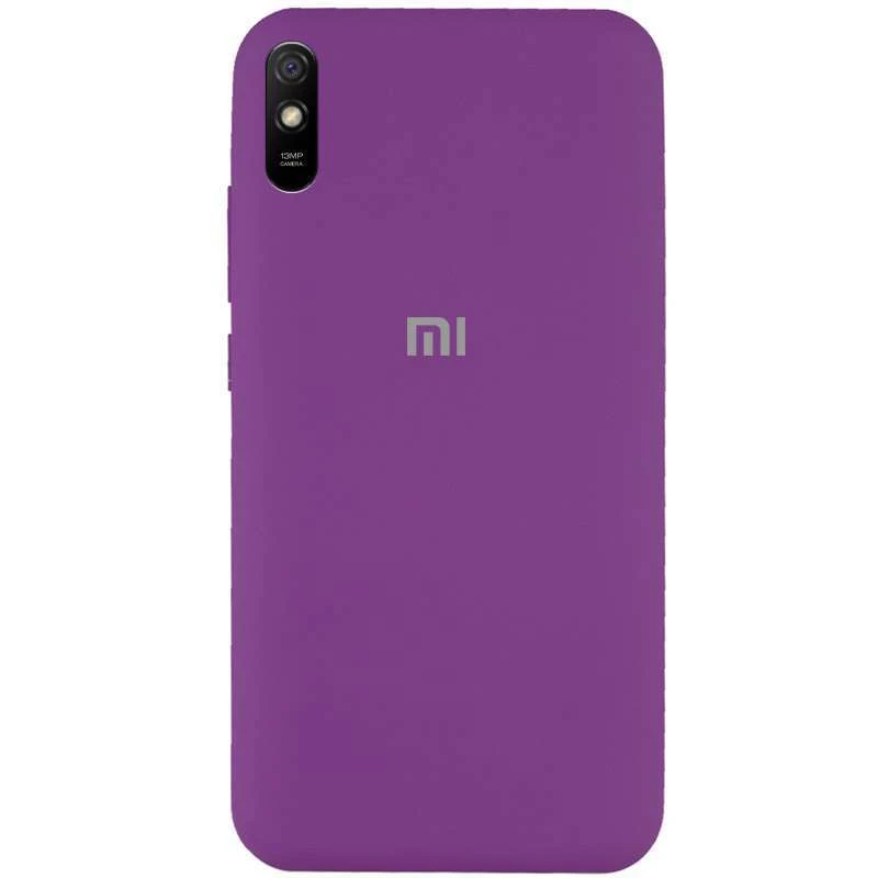 

Чохол Silicone Case з закритим низом на Xiaomi Redmi 9A (Фіолетовий / Grape)
