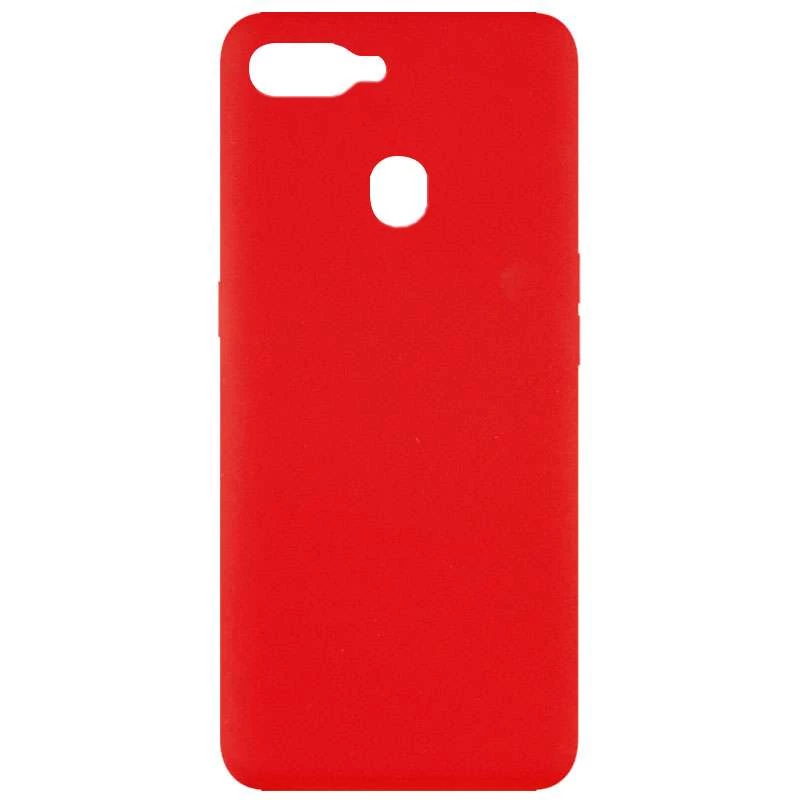 

Чехол Silicone Case без лого для Oppo A5s (Красный / Red), Червоний / red