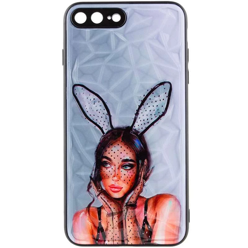 Стеклянный чехол Prisma Ladies на Apple iPhone 7 plus / 8 plus – Rabbit. Фото 3 из 7