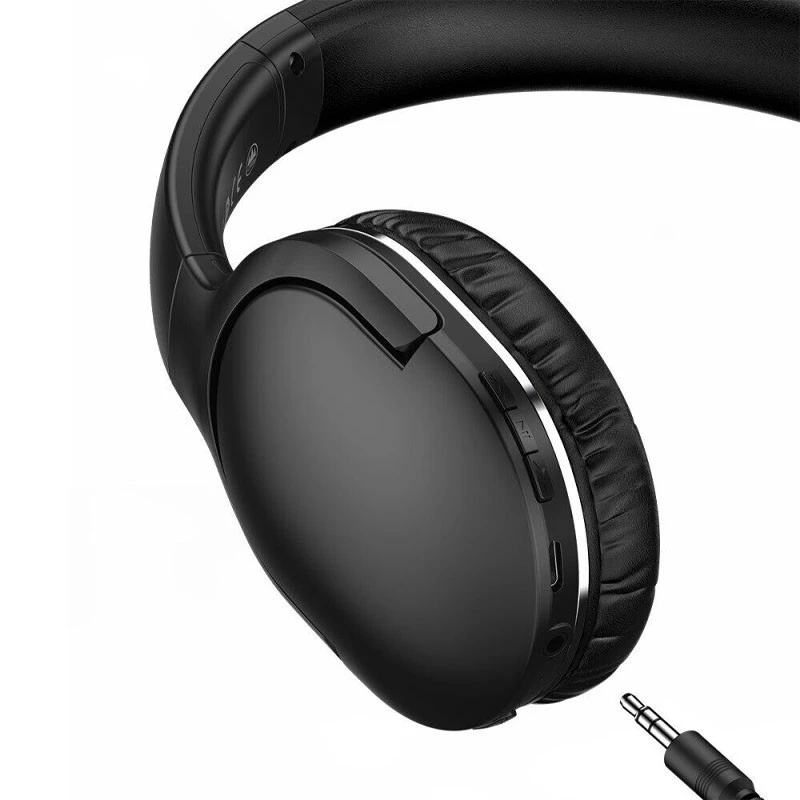 Накладні бездротові навушники Baseus Encok Wireless headphone D02 Pro (NGTD01030) – Black. Фото 3 з 8