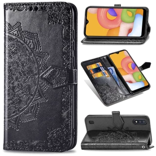 Кожаный чехол-книжка Art Case с визитницей для Samsung Galaxy A01 фото 1 из 7