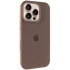 Чехол Silicone Case с закрытым низом для Apple iPhone 16 Pro Max – Коричневый / Brown. Фото 1 из 6