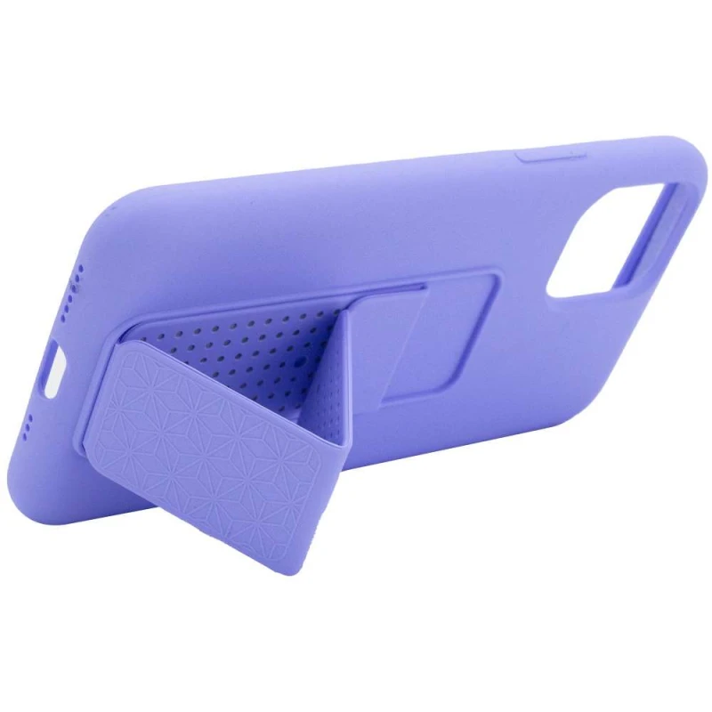 Чохол Silicone Case з тримачем на Apple iPhone 11 Pro (5.8") – Бузковий / Dasheen. Фото 4 з 5