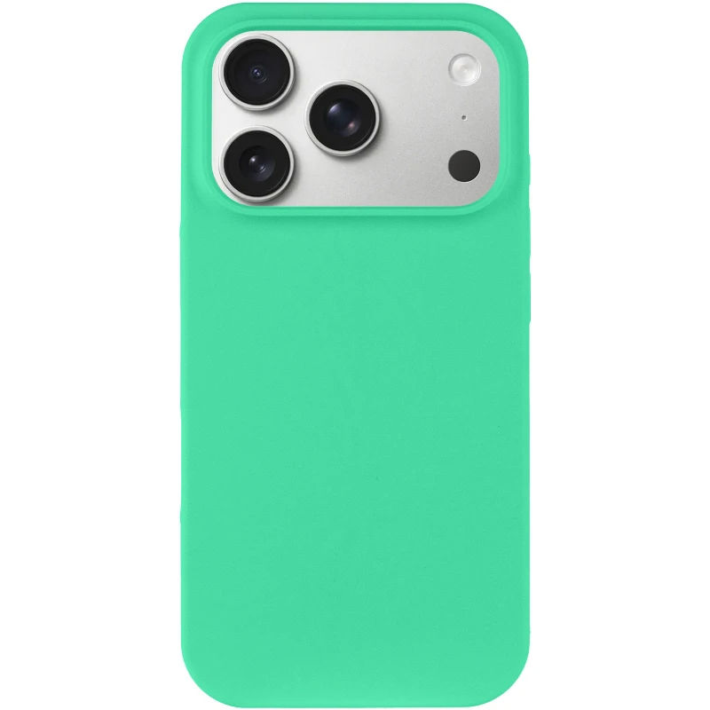 Чохол з закритим низом Silicone Case на Apple iPhone 17 Pro Max (6.9") – Зелений / Spearmint. Фото 2 з 5