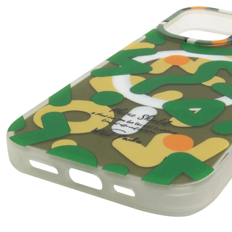 TPU чехол Pastel Chaos with MagSafe для Apple iPhone 17 (6.3") – Green. Фото 6 из 6