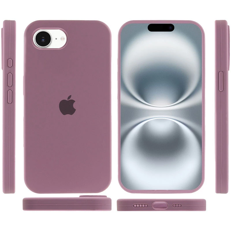 Чехол Silicone Case с закрытым низом для Apple iPhone 17e (6.1") – Лиловый / Lilac Pride. Фото 6 из 6
