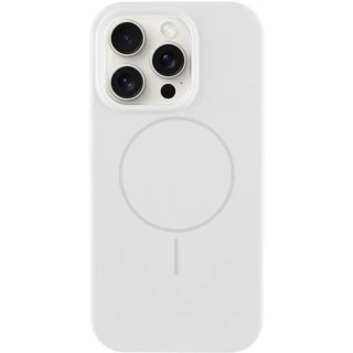 Чехол Silicone Armor Max не logo with MagSafe для Apple iPhone 12 (6.1") — Белый / White