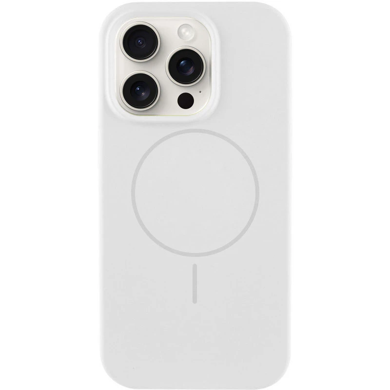 Чохол Silk Full Protective (AA) NO LOGO with Magnetic Fit для Apple iPhone 14 (6.1") – Білий / White. Фото 1 з 6