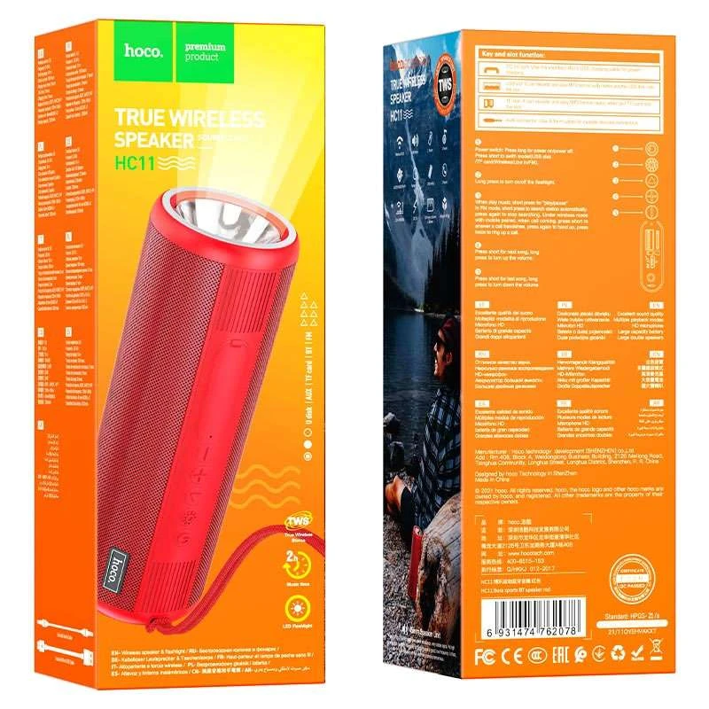 Bluetooth-колонка Hoco HC11 Bora sports – Червоний. Фото 3 з 3