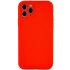 Чехол с защитой камеры Silicone Case для Apple iPhone 12 Pro (6.1") – Красный / Red. Фото 1 из 2