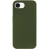 Чохол з закритим низом Silicone Case на Apple iPhone 16e (6.1") – Зелений / Dark Olive. Фото 1 з 2
