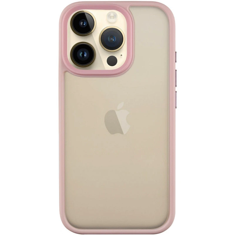 TPU+PC с металлическими кнопками для Apple iPhone 16 Pro Max – Розовый / Pink. Фото 3 из 13