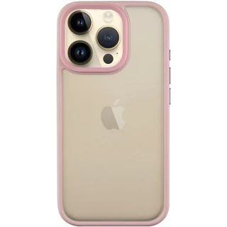 TPU+PC з металевими кнопками на Apple iPhone 16 Pro — Рожевий / Pink