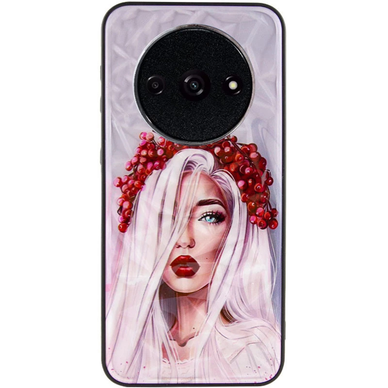 Стеклянный чехол Prisma Ladies на Xiaomi Redmi A3 – Ukrainian Girl. Фото 2 из 3