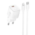 МЗП Hoco N66 Ingenious PD35W (1USB-C) + кабель Type-C to Lightning – White. Фото 1 з 4