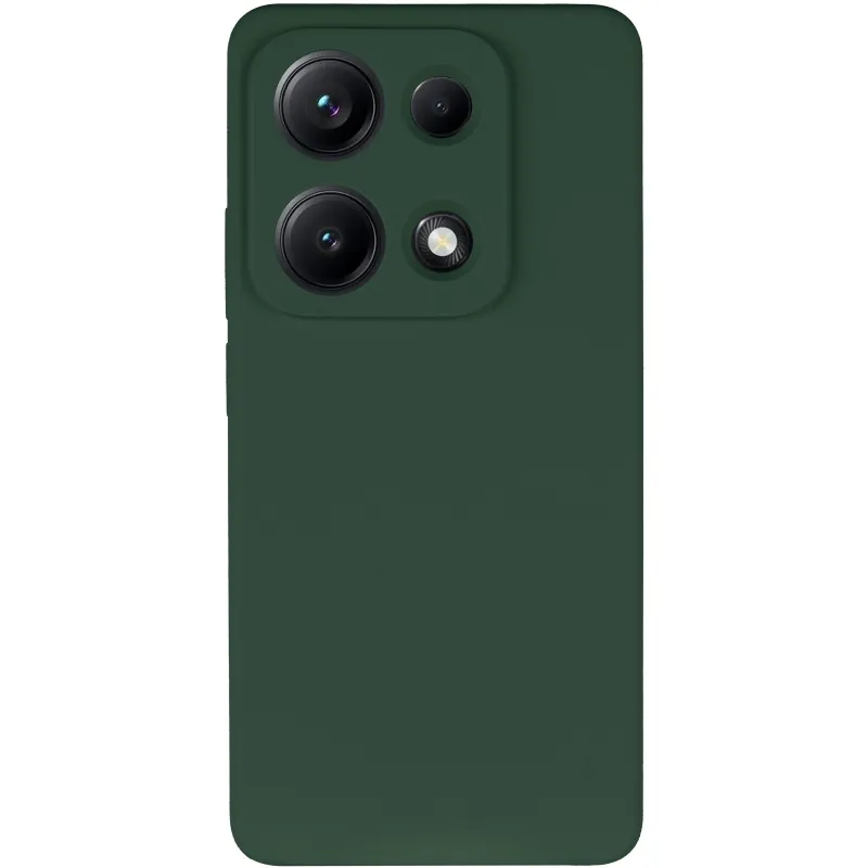 Чохол Silicone Case Lakshmi Premium із закритою камерою для Xiaomi Redmi Note 14S – Зелений / Cyprus Green. Фото 3 з 8