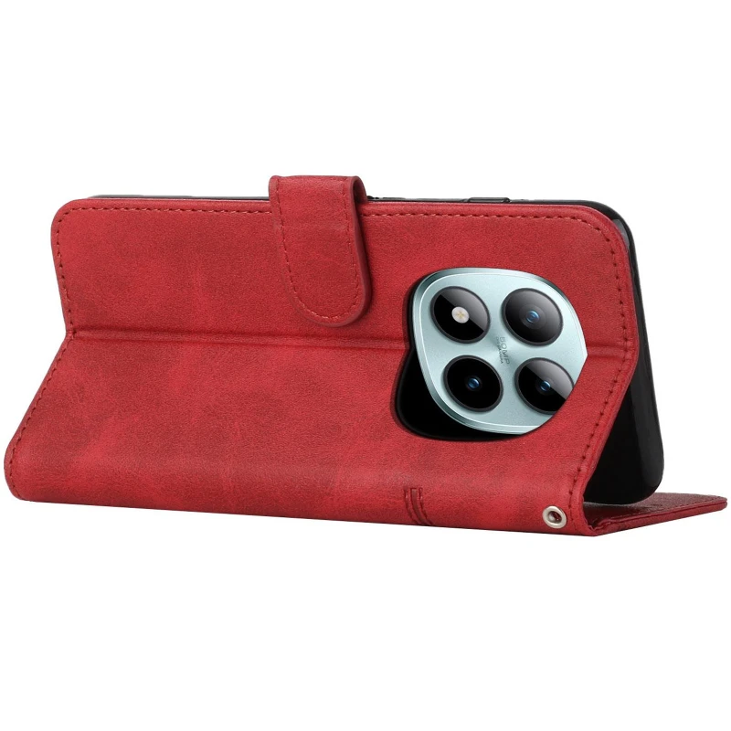 Шкіряний чохол-книжка Jet Cover для Xiaomi Redmi Note 15 Pro 4G – Red. Фото 6 з 6