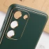 Шкіряний чохол Xshield на Samsung Galaxy S24 – Зелений / Army Green. Фото 9 з 10