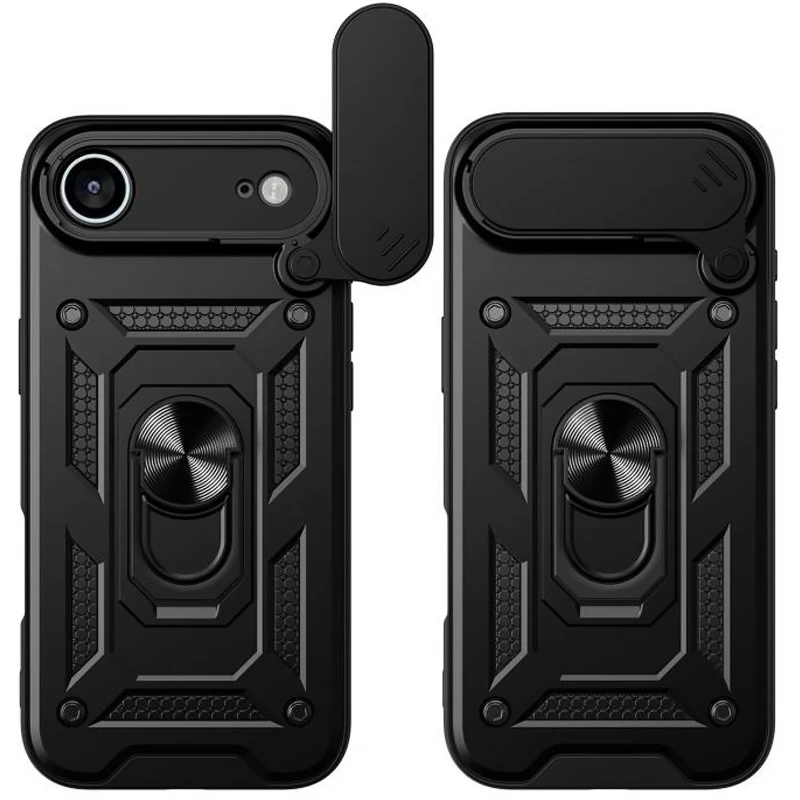 Протиударний чохол Serge Ring з захистом камери на Apple iPhone 17 Air (6.5") – Чорний. Фото 2 з 2
