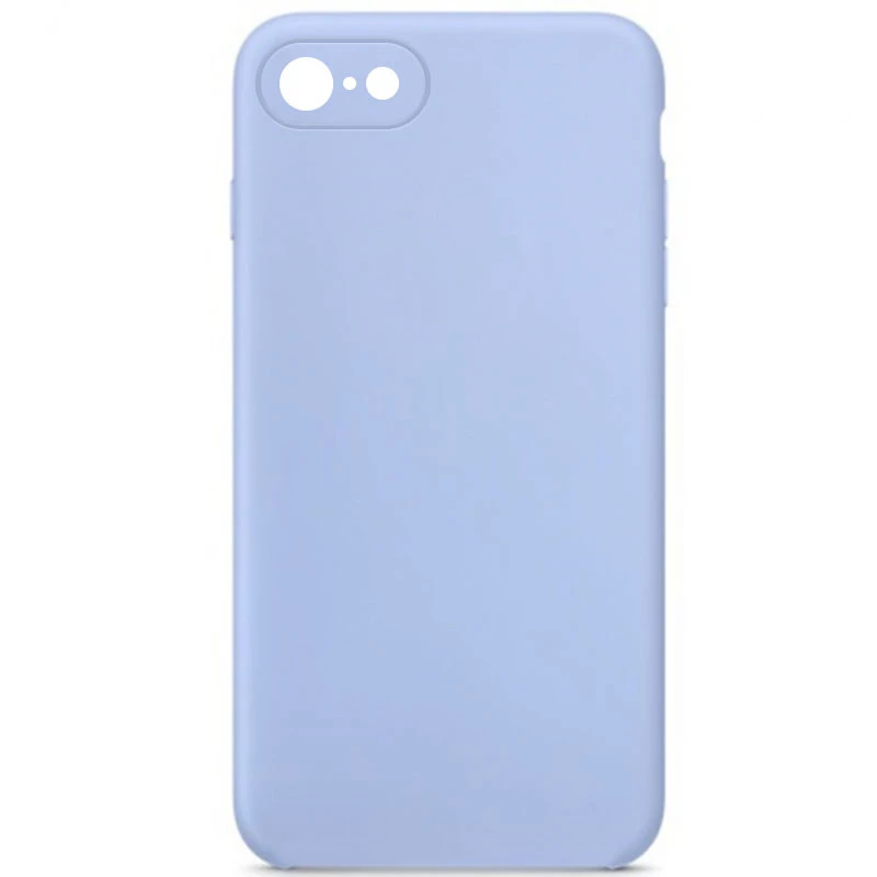 Чехол Silicone Case Square L с защитой камеры для Apple iPhone 6/6s (4.7") – Голубой / Lilac Blue. Фото 1 из 1