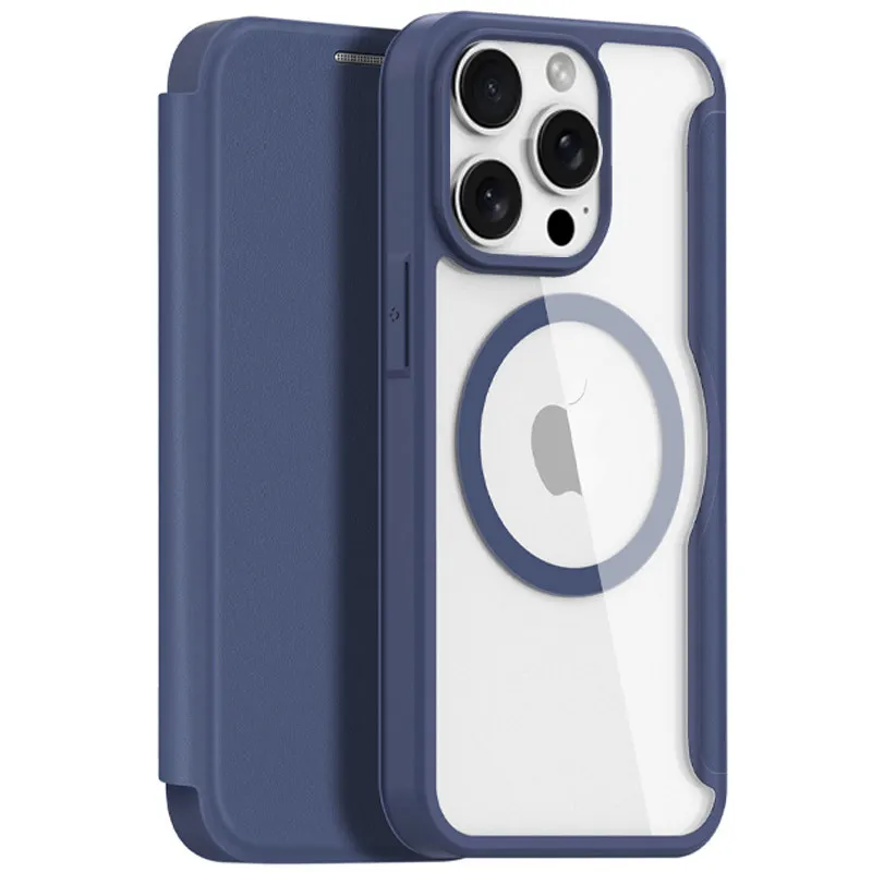 Чехол книжка Dux Ducis з MagSafe на Apple iPhone 15 Pro (6.1") – Blue. Фото 1 из 5