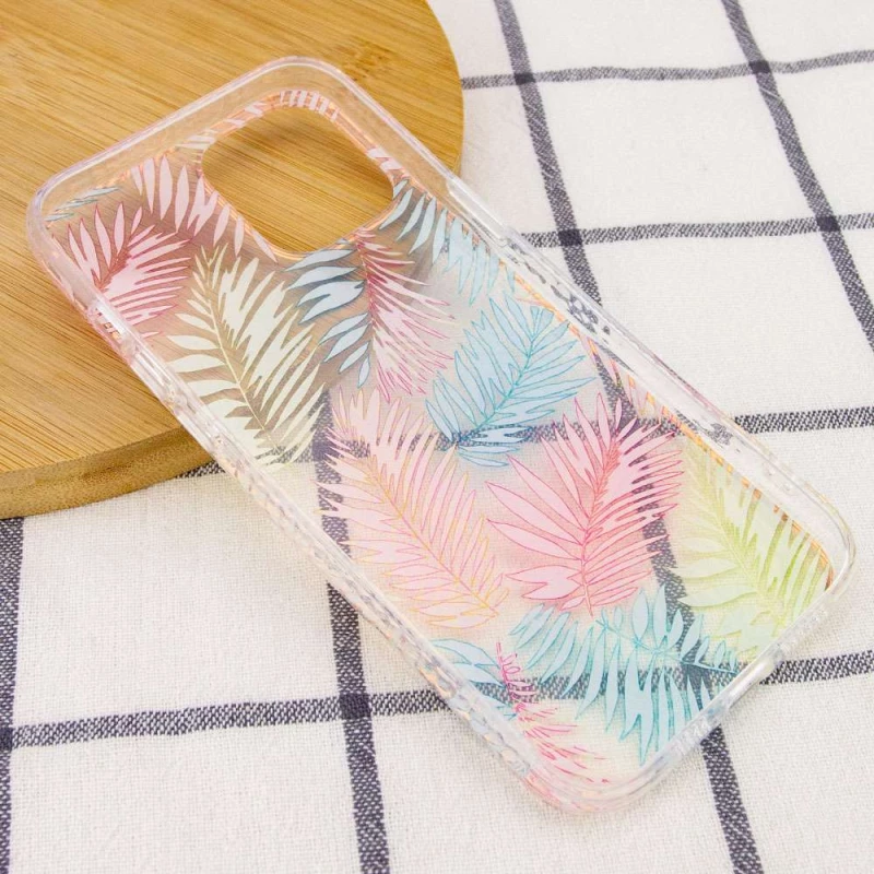 TPU+PC чохол з квітами на Apple iPhone 11 Pro (5.8") – Пальмове листя. Фото 3 з 3