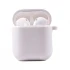 Силіконовий футляр з мікрофіброю для навушників Airpods 1/2 – Білий / White. Фото 1 з 1