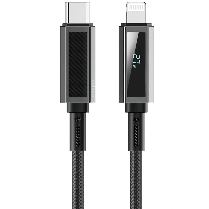 Дата кабель WIWU C080 Warriors Type-C to Lightning 27W (1m) – Black. Фото 2 з 6