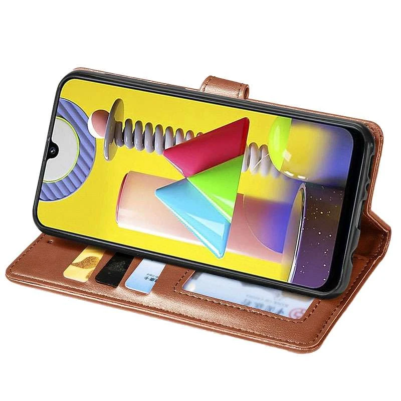 Чохол-книжка GETMAN Gallant  на Samsung Galaxy A10s – Коричневий. Фото 3 з 5