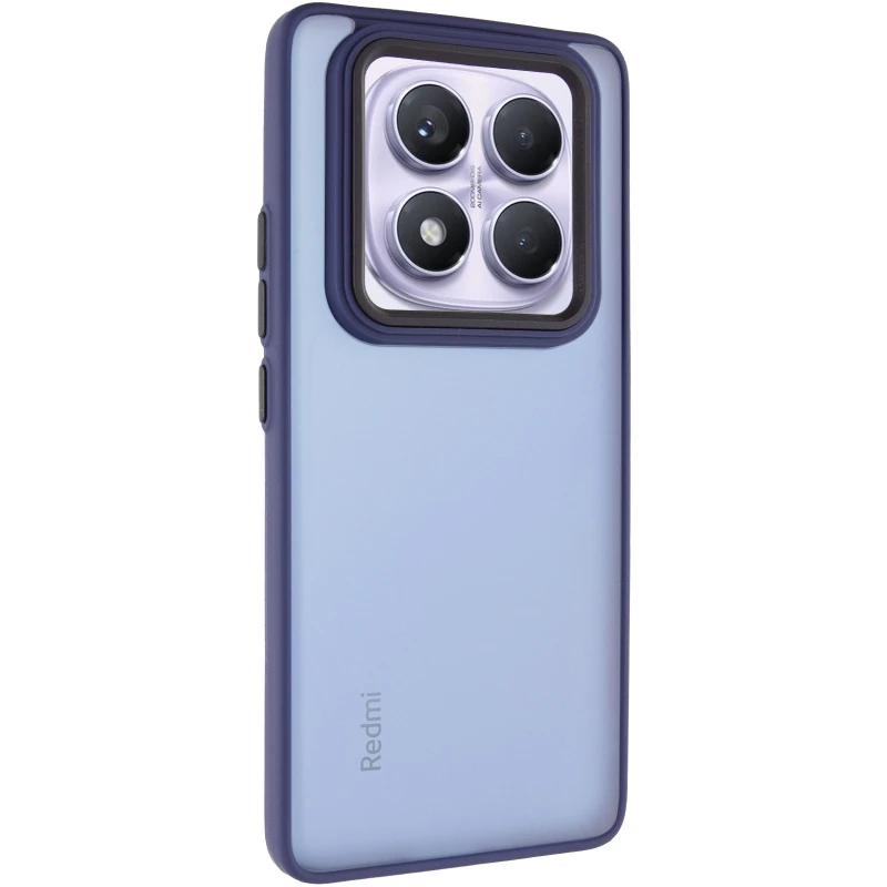 Чохол TPU+PC Lyon Frosted на Xiaomi Redmi Note 14 Pro 4G – Deep Navy. Фото 2 з 7