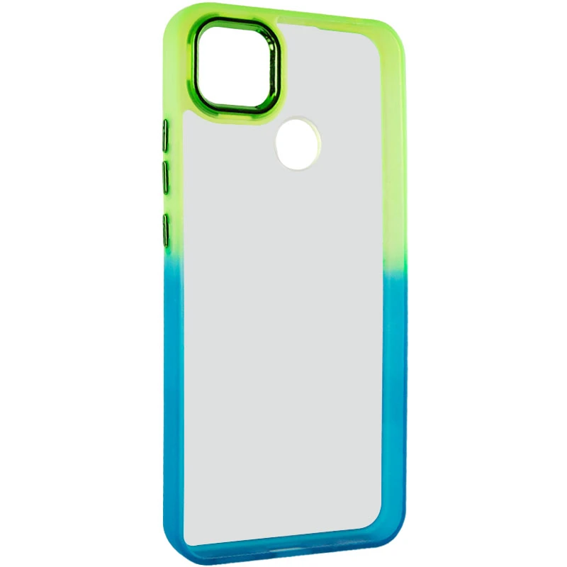 Силиконовый чехол фреш для Xiaomi Redmi 9C – Бирюзовый / Лимонный. Фото 3 из 6