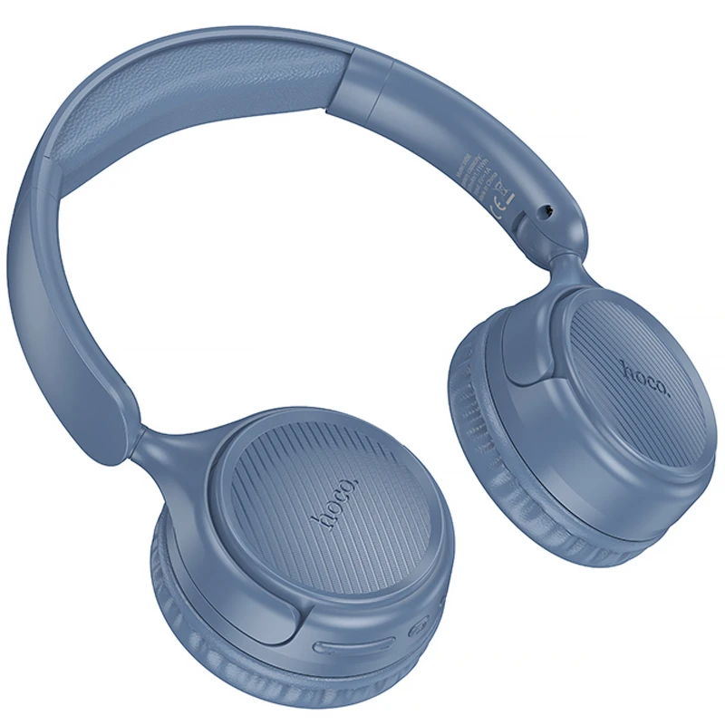 Накладні бездротові навушники Hoco W66 Wave – Blue. Фото 3 з 4