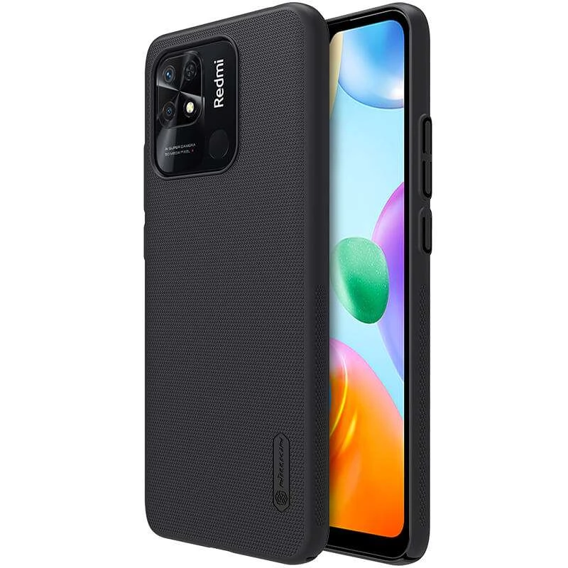 Пластикова накладка Nillkin Frost на Xiaomi Redmi 10C – Чорний. Фото 5 з 5