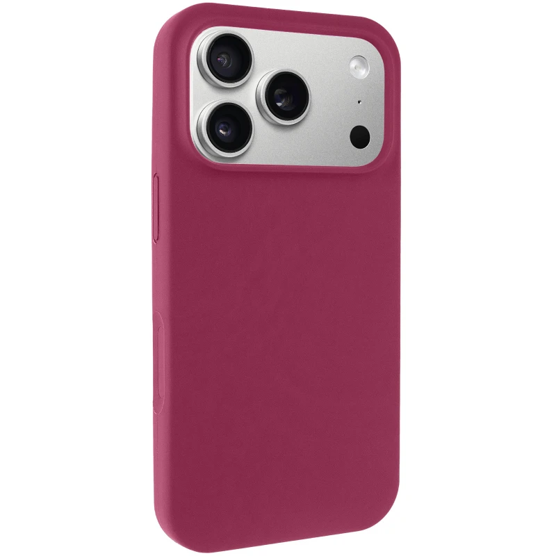 Чохол з закритим низом Silicone Case на Apple iPhone 17 Pro Max (6.9") – Бордовий / Maroon. Фото 1 з 6