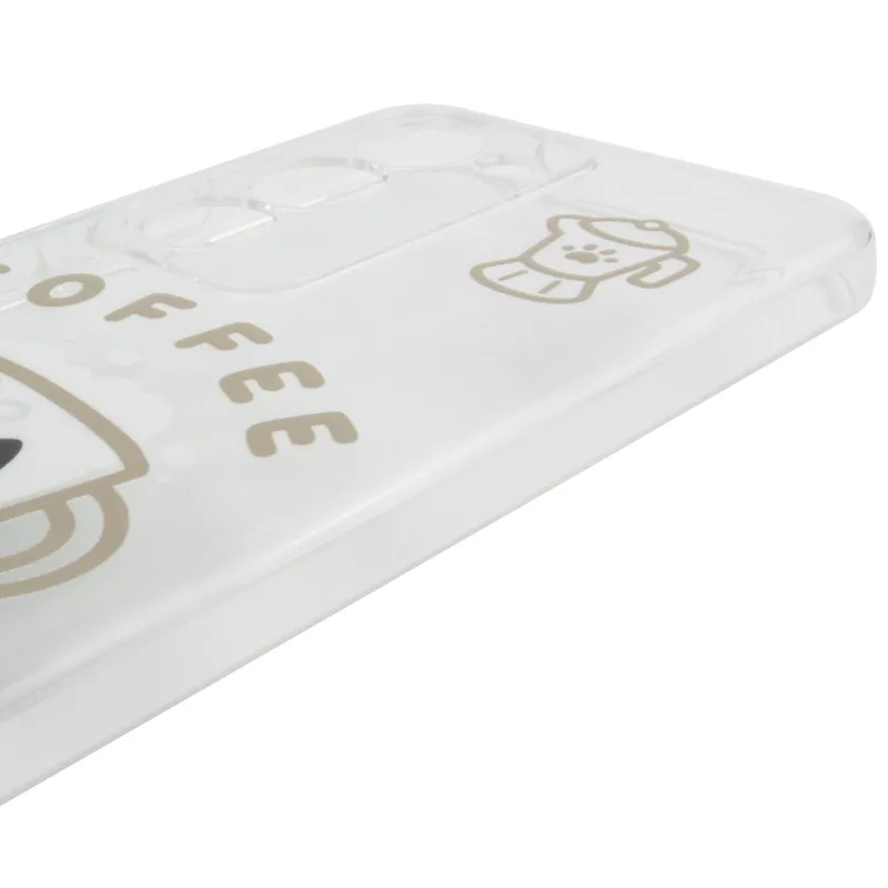Чехол TPU Clear Joy для Xiaomi Redmi 15 4G (Global) / 5G – Coffee. Фото 5 из 6