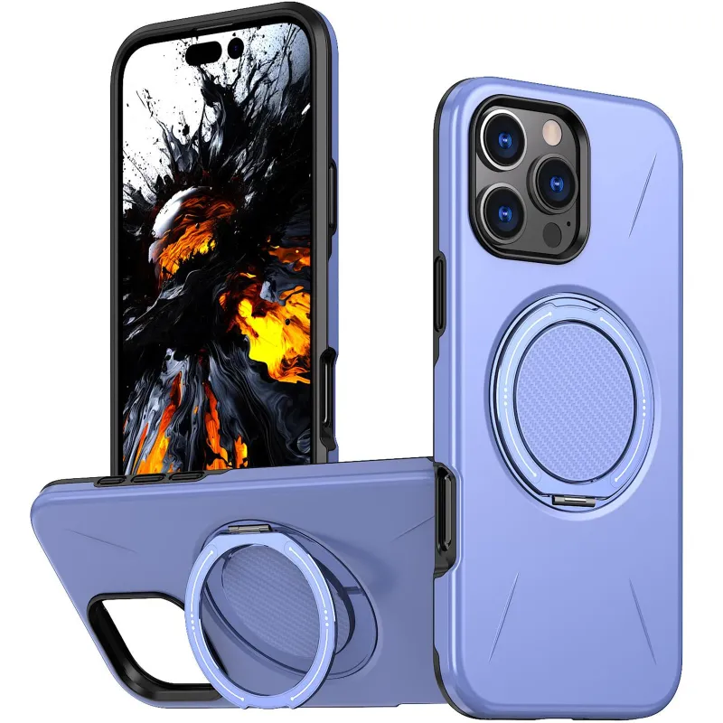 TPU+PC чохол Kalebol Magnetic Case для Apple iPhone 16 Pro Max – Lilac. Фото 2 з 3