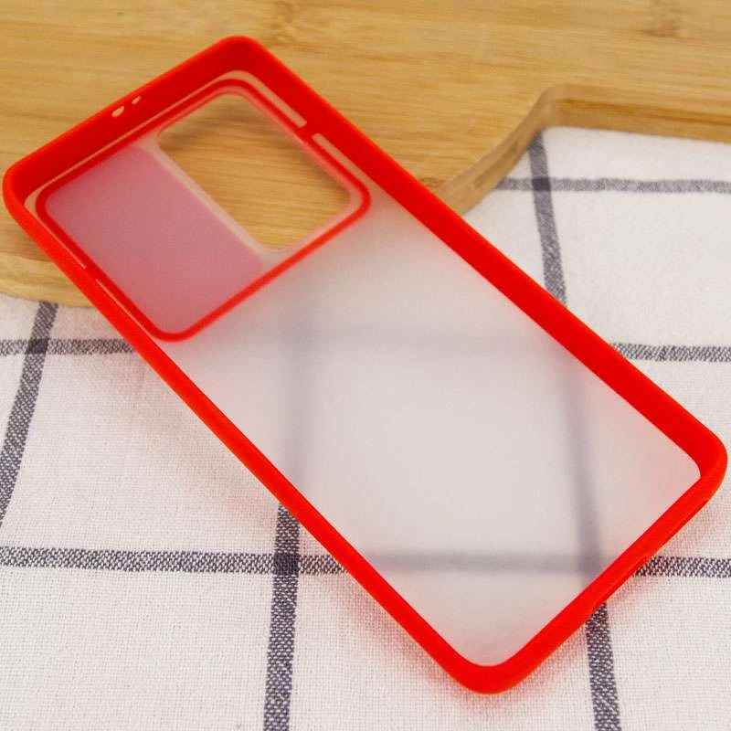Матовий силіконовий чохол зі шторкою для камери на Huawei P40 Pro – Червоний. Фото 5 з 5