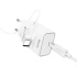 СЗУ Hoco C143A Benefit PD20W (1USB-C) + кабель Type-C to Type-C – White. Фото 5 из 8