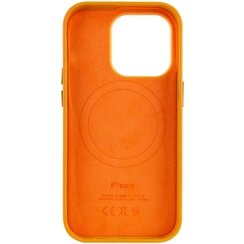 Шкіряний чохол Silicone Case Soft з MagSafe на Apple iPhone 13 Pro Max (6.7") – Golden Brown. Фото 3 з 8