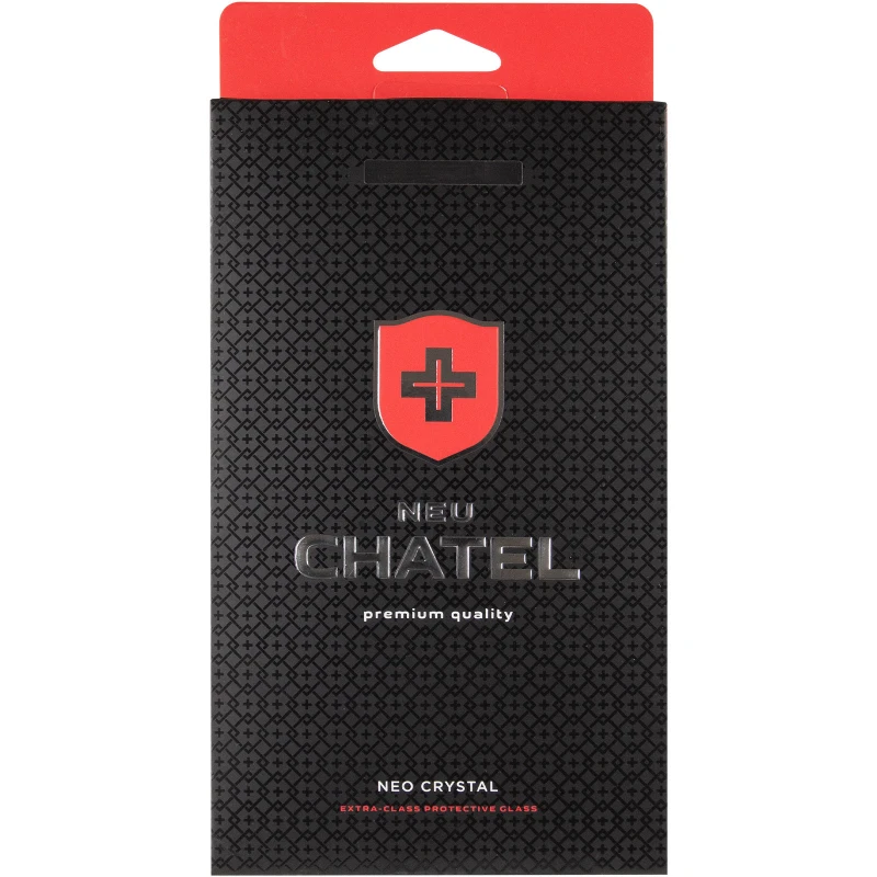 Защитное 3D стекло NEU Chatel Crystal для Apple iPhone 15 Plus (6.7") – Черный. Фото 5 из 9