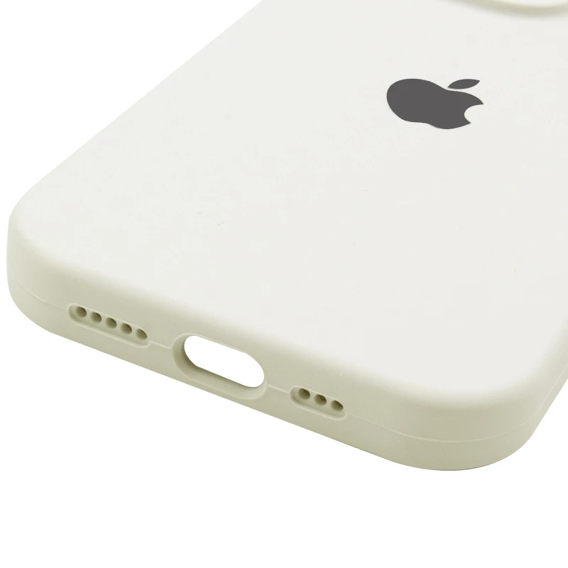 Чехол Silicone Case с защитой камеры для Apple iPhone 14 Pro Max (6.7") – Бежевый / Antigue White. Фото 6 из 6
