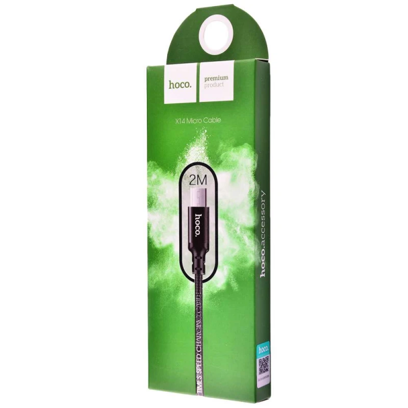 Дата кабель Hoco X14 Times Speed MicroUSB Cable (1m) – Чорний. Фото 2 з 7