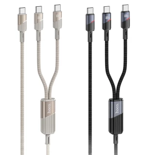 Дата кабель Hoco U139 Type-C to Type-C/Type-C 100W (1.2m) фото 1 з 1